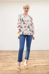 pom garden bloom blouse