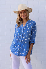 ivy & isabel caprice butterfly cotton shirt